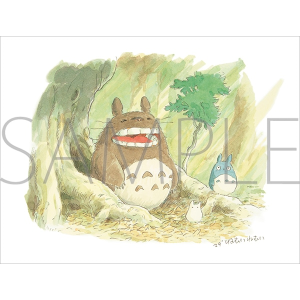 となりのトトロ　グリーティングカード　水彩画シリーズ　春
