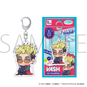 【再販分】TRIGUN STARGAZE　アクリルキーホルダー／ヴァッシュ ちびキャラ