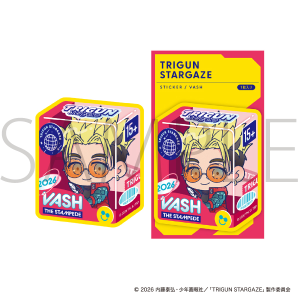 【再販分】TRIGUN STARGAZE　ステッカー／ヴァッシュ ちびキャラ
