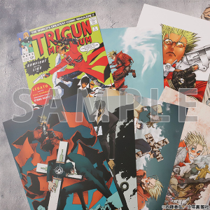 【大阪会場受注】内藤泰弘自選カラーポートフォリオ 36枚セット　TRIGUN STAMPEDE EXHIBITION