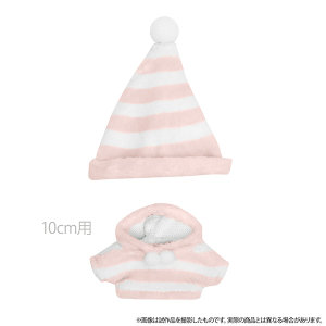 Petit la vie　ふわもこパジャマセット／ベビーピンク　10cmぬいぐるみ用