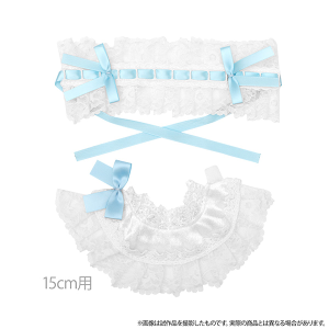 Petit la vie　ヘッドドレス＆ケープセット／淡雪　15cmぬいぐるみ用