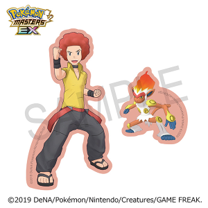 『ポケモンマスターズ EX』　バディーズ　ダイカットステッカーセット／オーバ＆ゴウカザル
