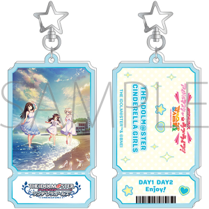 アイドルマスター シンデレラガールズ　異次元フェス　チケット風アクリルキーホルダー