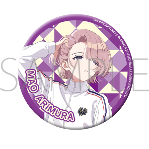 【再販分】学園アイドルマスター　グリッター缶バッジ／D 有村 麻央