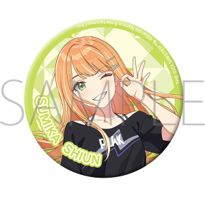 【再販分】学園アイドルマスター　グリッター缶バッジ／G 紫雲 清夏