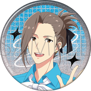 アイドルマスター SideM　グリッター缶バッジ／渡辺みのり　サマーマーケット