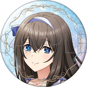 アイドルマスター シンデレラガールズ　グリッター缶バッジ／鷺沢文香　STARLIGHT ALLIANCE