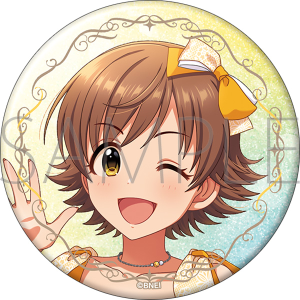 アイドルマスター シンデレラガールズ　グリッター缶バッジ／本田未央　STARLIGHT ALLIANCE