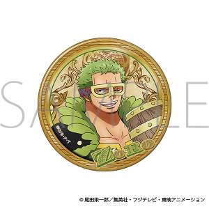 ONE PIECE 箔押しBIG缶バッジ／ゾロ エルバフ編: バッジ｜ムービック