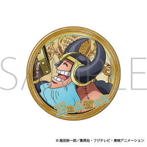 ONE PIECE　箔押しBIG缶バッジ／フランキー エルバフ編
