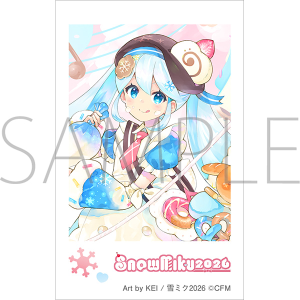 初音ミクシリーズ　チェキプリント／雪ミク　Art by KEI