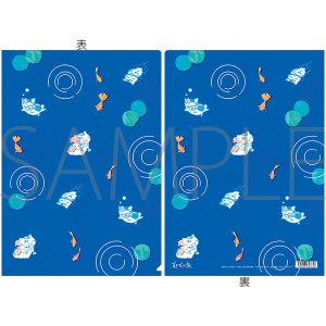 夏目友人帳　ニャンコ先生クリアファイル／金魚