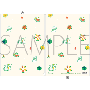 夏目友人帳　ニャンコ先生クリアファイル／すいか