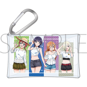 ラブライブ！虹ヶ咲学園スクールアイドル同好会　カラビナ付きクリアケース／3年生