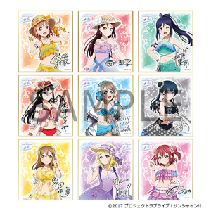 ミニ色紙コレクション　ラブライブ！サンシャイン!! 9th Anniversary Grand Showcase 事後通販