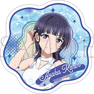 ラブライブ！虹ヶ咲学園スクールアイドル同好会　クリアステッカー／朝香 果林