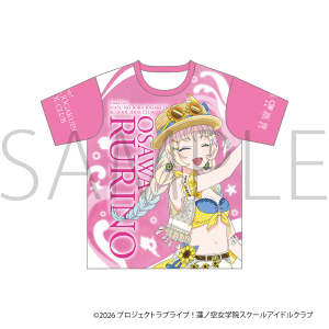 ラブライブ！蓮ノ空女学院スクールアイドルクラブ　フルグラフィックTシャツ／大沢 瑠璃乃