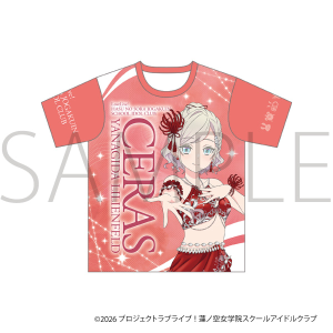 ラブライブ！蓮ノ空女学院スクールアイドルクラブ　フルグラフィックTシャツ／セラス 柳田 リリエンフェルト