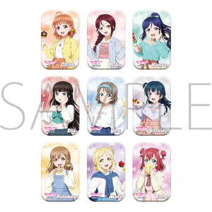 スクエアバッジコレクション　Aqours　ラブライブ！ μ's ＆ Aqours×レジャフェス 事後通販