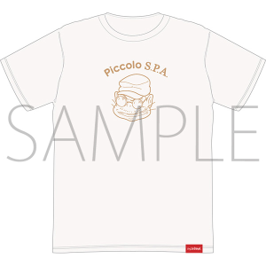 ジブリの立体造型物展　紅の豚 Tシャツ ピッコロおやじ　XL（アイボリー）