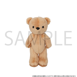くまめいと　ぬいぐるみマスコット　もふもふくまめいと　ライトブラウン