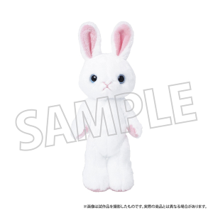 くまめいと　ぬいぐるみマスコット　もふもふうさめいと　しろうさ