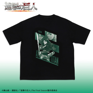 進撃の巨人　Space A la mode T-shirt Collection　リヴァイ／L