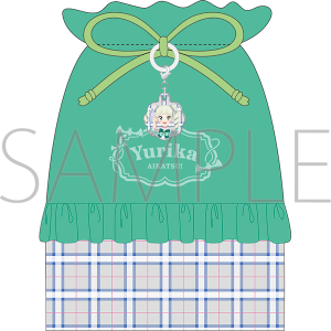 アイカツ！　アクリルチャーム付き巾着／-Cute Check Style ver.-　藤堂ユリカ