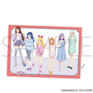 アイカツ！　アクリルアートパネル　パジャマ（いちご、あおい、蘭、ユリカ、あかり、スミレ）