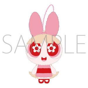 パワーパフガールズ　ぬいぐるみキーホルダー(ブロッサム)