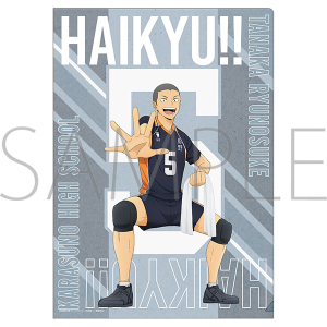 ハイキュー!!　クリアファイル 田中龍之介 みんなの背番号！