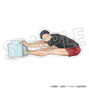 ハイキュー!!　ダイカットステッカー／福永招平　体力測定