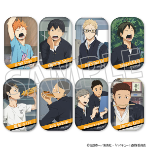 ハイキュー!!　スクエア缶バッジコレクション／烏野高校