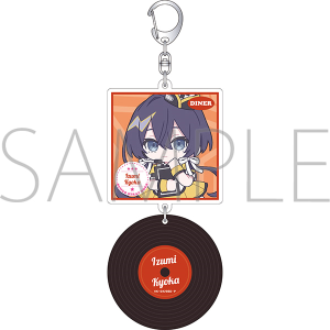文豪ストレイドッグス　レコード風アクリルキーホルダー／泉鏡花　ぱすてるぽっぷ