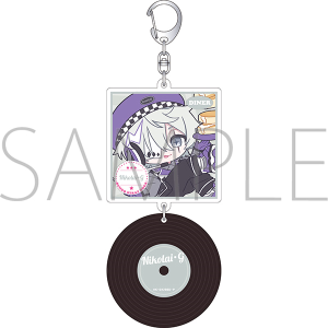 文豪ストレイドッグス　レコード風アクリルキーホルダー／ニコライ・G　ぱすてるぽっぷ