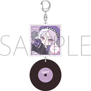 文豪ストレイドッグス　レコード風アクリルキーホルダー／シグマ　ぱすてるぽっぷ