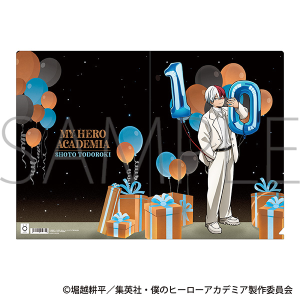 僕のヒーローアカデミア　クリアファイル／轟　焦凍 10周年スタートダッシュ
