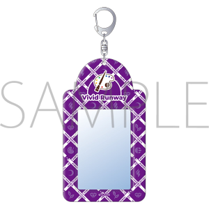 ツキノ芸能プロダクション　カードケースキーホルダー　team Purple　Vivid Runway