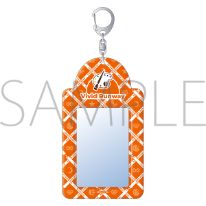ツキノ芸能プロダクション　カードケースキーホルダー　team Orange　Vivid Runway