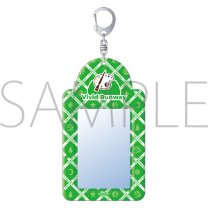 ツキノ芸能プロダクション　カードケースキーホルダー　team Green　Vivid Runway