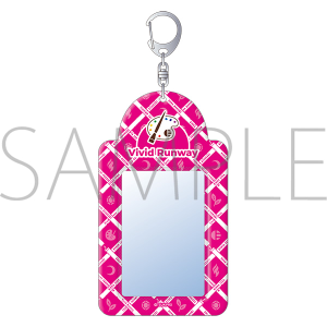 ツキノ芸能プロダクション　カードケースキーホルダー　team Pink　Vivid Runway