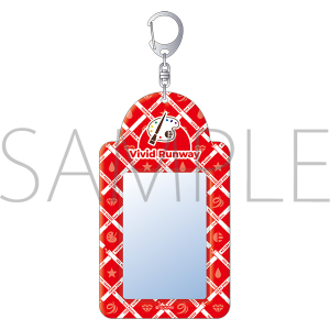 ツキノ芸能プロダクション　カードケースキーホルダー　team Red　Vivid Runway