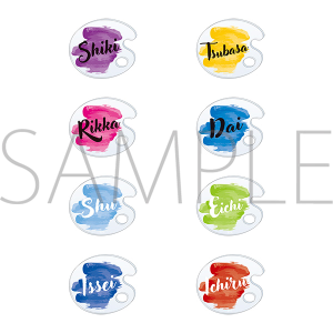 お名前アクリルバッジコレクション　SQ　Vivid Runway　全8種