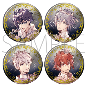 アイドリッシュセブン　缶バッジセット　9th Anniversary　IDOLiSH7　A：和泉一織・四葉環・逢坂壮五・七瀬陸