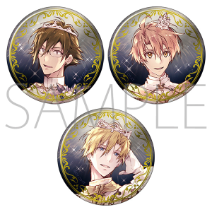 アイドリッシュセブン　缶バッジセット　9th Anniversary　IDOLiSH7　B：二階堂大和・和泉三月・六弥ナギ