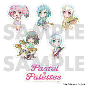 バンドリ！ ガールズバンドパーティ！ キラキラステッカーセット　Pastel＊Palettes