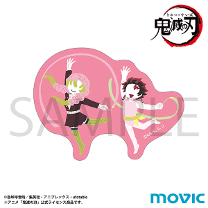 鬼滅の刃　ステッカー／竈門 炭治郎＆甘露寺 蜜璃　ゆるパレット（柱稽古ver.）