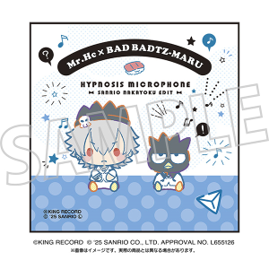 ヒプノシスマイク SANRIO NAKAYOKU EDIT　刺繍入りハンドタオル／碧棺左馬刻×バッドばつ丸
