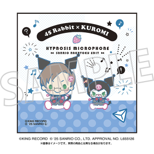 ヒプノシスマイク SANRIO NAKAYOKU EDIT　刺繍入りハンドタオル／入間銃兎×クロミ